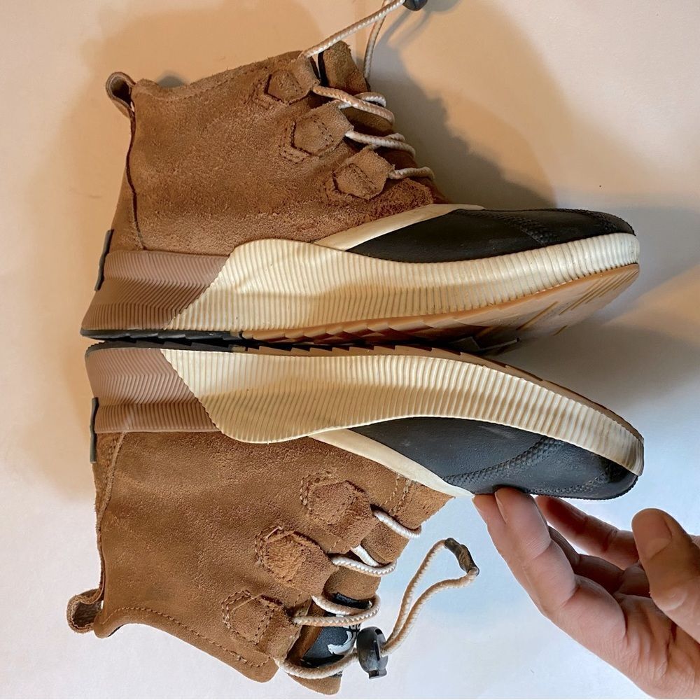 SOREL OUT N ABOUT CLASSIC short lace up boots waterproof tan caramel -5 - Picture 2 of 7